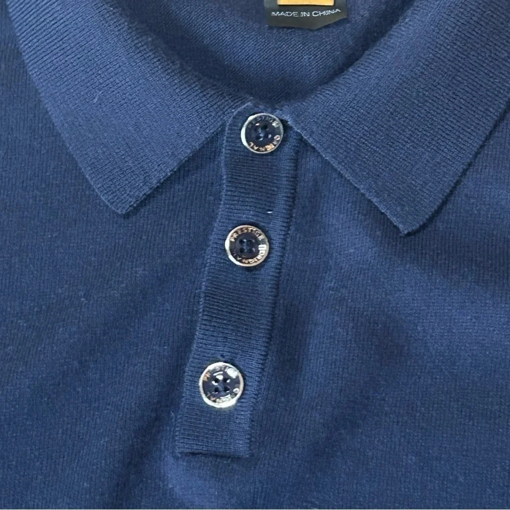VTG Prestige Original SW-390 Men’s Pullover Sweater Wool Viscose Blend XL Blue - Picture 9 of 10